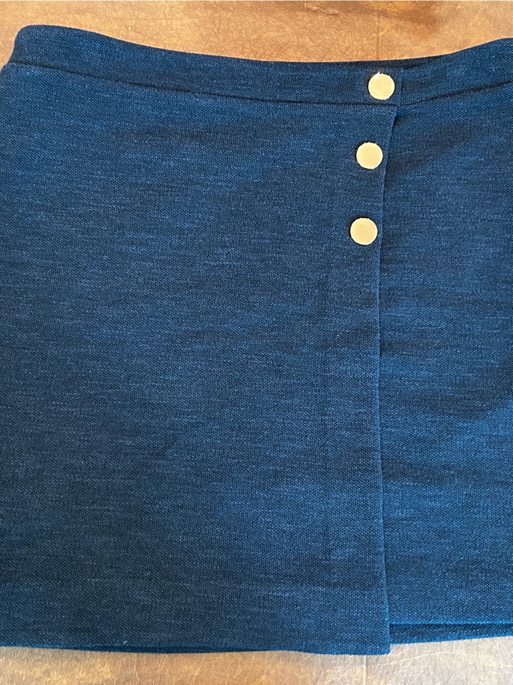 LOFT Men’s Dark Blue Snap-Front Casual Shirt